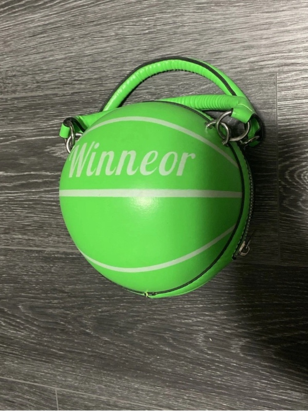 Neon Green Round Top-Handle Women’s Bag